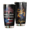 Camellia Persionalized American Tree American Grown With Puerto Rican Roots Stainless Steel Tumbler - Customized Double - Walled Insulation Travel Thermal Cup With Lid