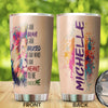 Camellia Persionalized LGBT Lion I Am Brave I Am Bruised  I Am Who I Am Meant To Be  This Is Me Stainless Steel Tumbler - Customized Double - Walled Insulation Travel Thermal Cup With Lid