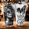 Camellia Persionalized Tattoo Girl Sassy Since Birth Stainless Steel Tumbler - Customized Double - Walled Insulation Travel Thermal Cup With Lid Gift For Tattoo Lover