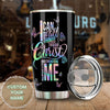 Camellia Personalized Butterfly I Can Do All Things Through Christ Stainless Steel Tumbler - Double-Walled Insulation Vacumm Flask - For Thanksgiving, Memorial Day, Christians, Christmas Gift