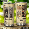 Camellia Personalized Music Lover woman Be Strong Be Brave Stainless Steel Tumbler-Double-Walled Insulation Cup With Lid Gift For Music Lover
