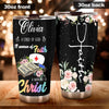 Camellia Personalized Nurse Child Of God Stainless Steel Tumbler - Double-Walled Insulation Vacumm Flask - Gift For Nurse, Christmas Gift, International Nurses Day