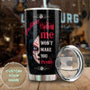 Camellia Persionalized Beautiful Disaster Girl Hating Me Wont Make You Pretty Stainless Steel Tumbler - Customized Double - Walled Insulation Travel Thermal Cup With Lid Gift For Tattoo Lover