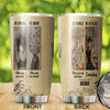 Camellia Personalized Music Lover woman Be Strong Be Brave Stainless Steel Tumbler-Double-Walled Insulation Cup With Lid Gift For Music Lover