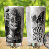 Camellia Persionalized Tattoo Girl Sassy Since Birth Stainless Steel Tumbler - Customized Double - Walled Insulation Travel Thermal Cup With Lid Gift For Tattoo Lover