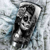 Camellia Persionalized Tattoo Girl Sassy Since Birth Stainless Steel Tumbler - Customized Double - Walled Insulation Travel Thermal Cup With Lid Gift For Tattoo Lover
