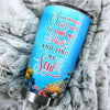 Camellia Personalized 3D Into Ocean I Go Lose My Mind Find My Soul Stainless Steel Tumbler - Customized Double-Walled Insulation Travel Thermal Cup With Lid