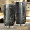 Camellia Personalized Irish Armor  Stainless Steel Tumbler - Customized Double-Walled Insulation Travel Thermal Cup With Lid