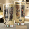 Camellia Personalized Music Lover woman Be Strong Be Brave Stainless Steel Tumbler-Double-Walled Insulation Cup With Lid Gift For Music Lover