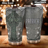 Camellia Personalized Irish Armor  Stainless Steel Tumbler - Customized Double-Walled Insulation Travel Thermal Cup With Lid