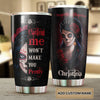 Camellia Persionalized Beautiful Disaster Girl Hating Me Wont Make You Pretty Stainless Steel Tumbler - Customized Double - Walled Insulation Travel Thermal Cup With Lid Gift For Tattoo Lover