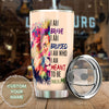 Camellia Persionalized LGBT Lion I Am Brave I Am Bruised  I Am Who I Am Meant To Be  This Is Me Stainless Steel Tumbler - Customized Double - Walled Insulation Travel Thermal Cup With Lid