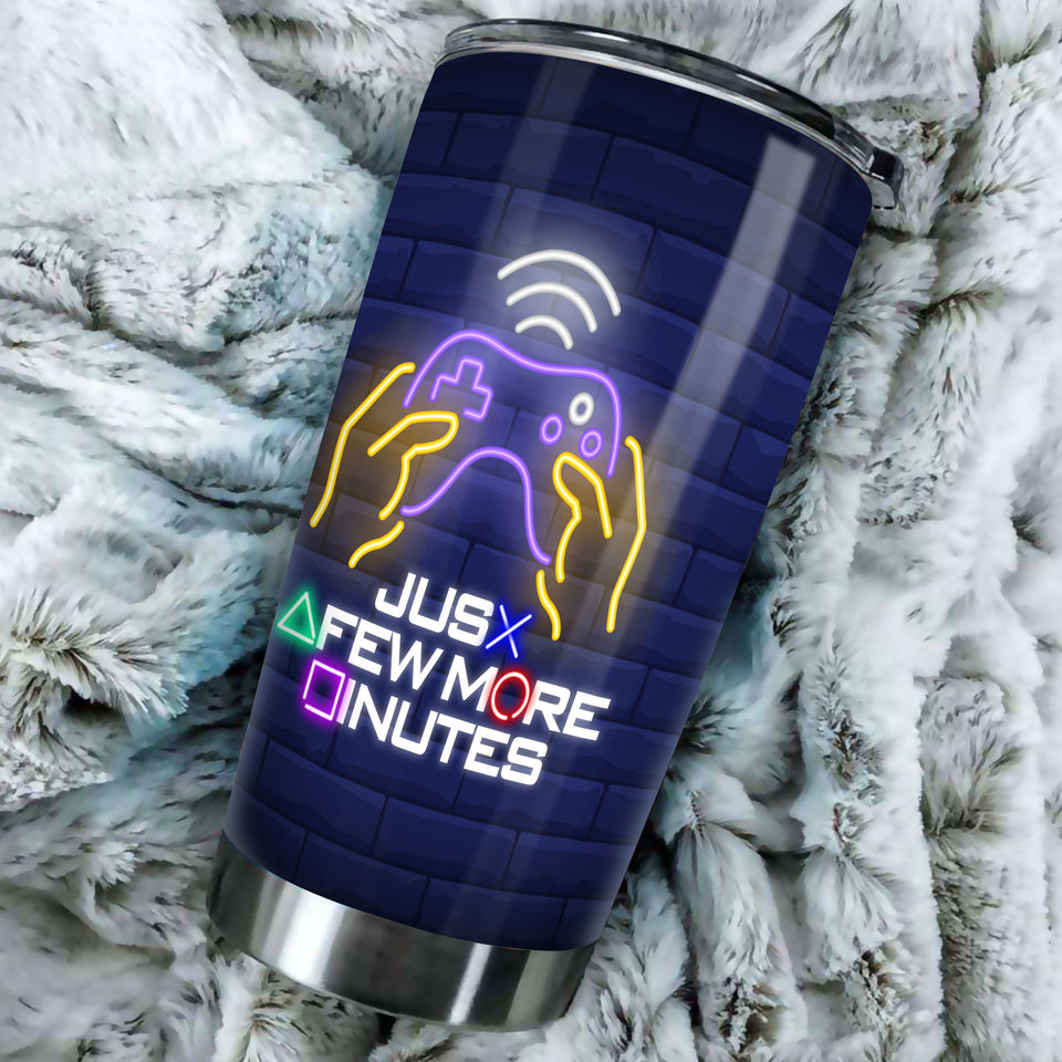 Camellia Personalized Play Game Just For Few Minutes Stainless Steel Tumbler-Thermal Flask Travel Therma Cup With Lid Gift For Game Player