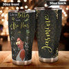 Camellia Personalized 3D Life Is Better With Afro Hair Stainless Steel Tumbler - Customized Double-Walled Insulation Black Live Matter Thermal Cup With Lid