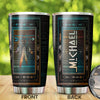 Camellia Personalized Native American Embroidery Stainless Steel Tumbler-Double-Walled Insulation Travel Cup With Lid 02