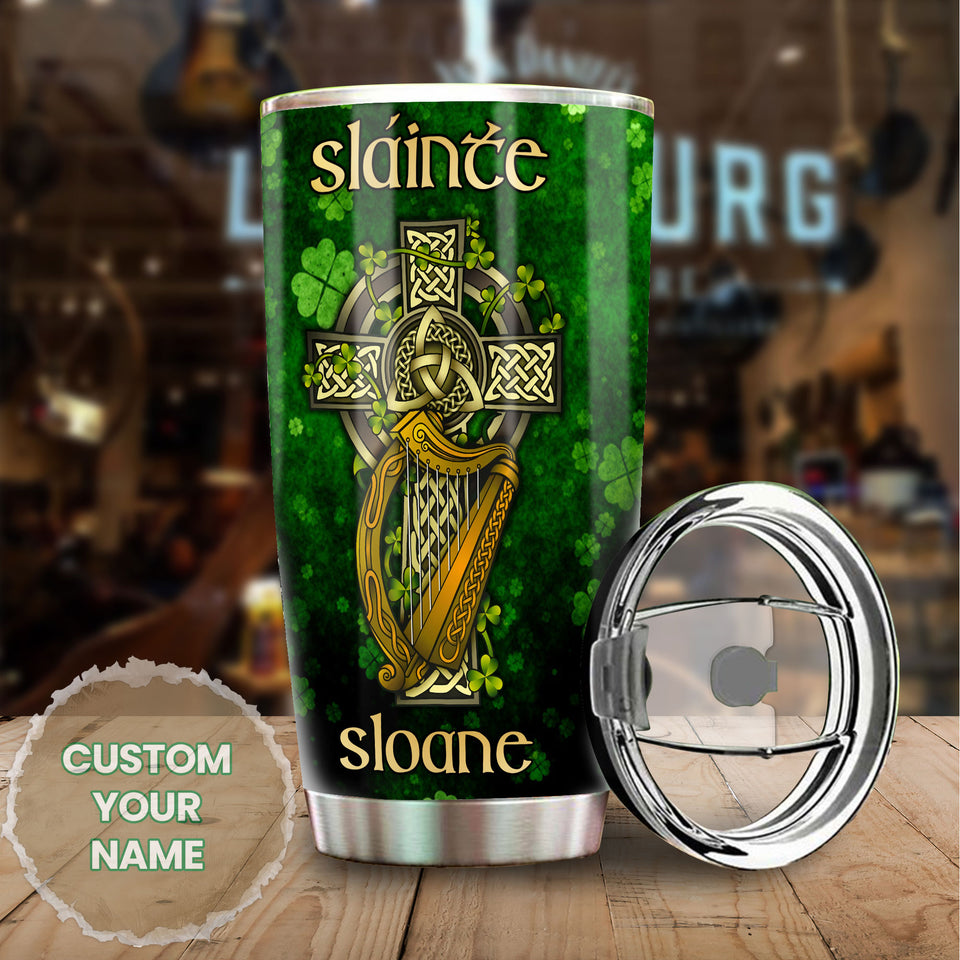 Camellia Persionalized Irish To My Daughter I Love You Forever And Always Stainless Steel Tumbler - Customized Double - Walled Insulation Travel Thermal Cup With Lid