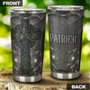 Camellia Personalized Irish Armor  Stainless Steel Tumbler - Customized Double-Walled Insulation Travel Thermal Cup With Lid