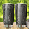 Camellia Personalized Irish Armor  Stainless Steel Tumbler - Customized Double-Walled Insulation Travel Thermal Cup With Lid