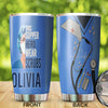 Camellia Personalized Nurse Typo Scrubs Stainless Steel Tumbler - Double-Walled Insulation Vacumm Flask - Gift For Nurse, Christmas Gift, International Nurses Day