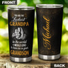 Camellia Personalized You Are The Luckiest Grandfa In The world Stainless Steel Tumbler-Double-Walled Insulation Travel Cup With Lid