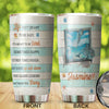 Camellia Personalized 3D Dolphin Life Is Not Meant To Be Easy You Learn Lessons That Make You Strong Stainless Steel Tumbler - Customized Double-Walled Insulation Travel Thermal Cup With Lid