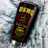 Camellia Personalized United States Marine Corps Stainless Steel Tumbler-Sweat-Proof Double Wall Travel Cup With Lid 02