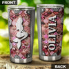Camellia Personalized Mermaid Mental Style Stainless Steel Tumbler-Double-Walled Insulation Travel Cup With Lid