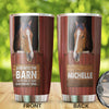 Camellia Personalized Horse Find My Soul Stainless Steel Tumbler - Double-Walled Insulation Vacumm Flask - Gift For Horse Lovers, Cowgirls, Cowboys, Perfect Christmas, Thanksgiving Gift 02