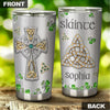 Camellia Persionalized Irish Symbol Jewelry  Style Stainless Steel Tumbler - Customized Double - Walled Insulation Travel Thermal Cup With Lid