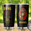 Camellia Personalized United States Marine Corps Stainless Steel Tumbler-Sweat-Proof Double Wall Travel Cup With Lid 02