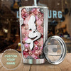 Camellia Personalized Mermaid Mental Style Stainless Steel Tumbler-Double-Walled Insulation Travel Cup With Lid