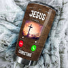 Camellia Personalized Jesus Is Calling Bible Stainless Steel Tumbler-Double-Walled Insulation Travel Cup With Lid