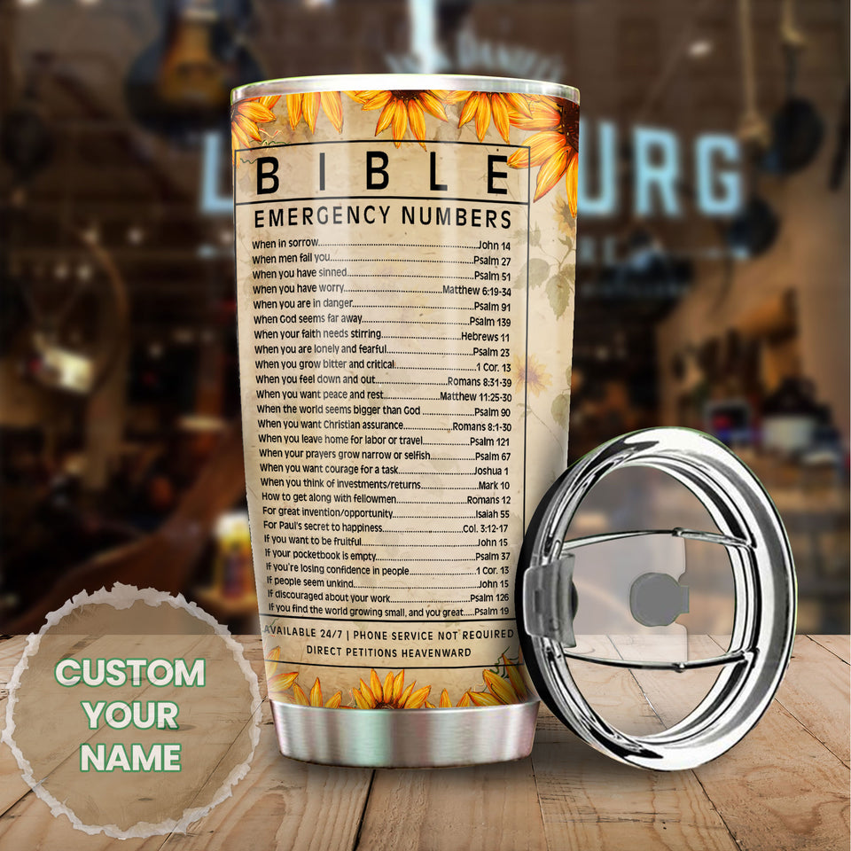 Camellia Personalized Black Women Bible Stainless Steel Tumbler - Double-Walled Insulation Vacumm Flask - Gift For Black Queen, International Women's Day, Hippie Girls