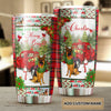 Camellia Personalized Christmas Germand   Shepherd May Your Days Be Merry And Bright Stainless Steel Tumbler - Customized Double-Walled Insulation Travel Thermal Cup With Lid