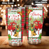 Camellia Personalized Christmas Germand   Shepherd May Your Days Be Merry And Bright Stainless Steel Tumbler - Customized Double-Walled Insulation Travel Thermal Cup With Lid