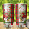 Camellia Personalized Christmas Germand   Shepherd May Your Days Be Merry And Bright Stainless Steel Tumbler - Customized Double-Walled Insulation Travel Thermal Cup With Lid