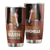 Camellia Personalized Horse Find My Soul Stainless Steel Tumbler - Double-Walled Insulation Vacumm Flask - Gift For Horse Lovers, Cowgirls, Cowboys, Perfect Christmas, Thanksgiving Gift 02