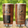 Camellia Persionalized 3D Wine Bar Stainless Steel Tumbler - Customized Double - Walled Insulation Travel Thermal Cup With Lid Gift For Wine Lover Bartender