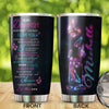 Camellia Personalized Butterfly Quotes From Mom To Daughter Stainless Steel Tumbler - Double-Walled Insulation Vacumm Flask - For Thanksgiving, Memorial Day, Daughter Gift