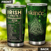 Camellia Persionalized Irish Facts Irish Stainless Steel Tumbler - Customized Double - Walled Insulation Travel Thermal Cup With Lid