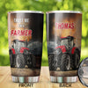 Camellia Personalized Trust Me I Am A Farmer Stainless Steel Tumbler - Customized Double-Walled Insulation Travel Thermal Cup With Lid