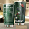 Camellia Personalized Golfer Nutrition Facts Stainless Steel Tumbler-Double-Walled Travel Therma Cup With Lid Gift For Golf Player 01