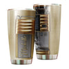 Camellia Personalized 3D Coffee Machine Stainless Steel Tumbler - Customized Double-Walled Insulation Travel Thermal Cup With Lid Gift For Coffee Maker