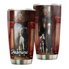 Camellia Personalized Horse Christmas Stainless Steel Tumbler - Double-Walled Insulation Vacumm Flask - Gift For Horse Lovers, Cowgirls, Cowboys, Perfect Christmas, Thanksgiving Gift
