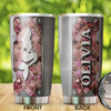 Camellia Personalized Mermaid Mental Style Stainless Steel Tumbler-Double-Walled Insulation Travel Cup With Lid