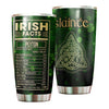Camellia Persionalized Irish Facts Irish Stainless Steel Tumbler - Customized Double - Walled Insulation Travel Thermal Cup With Lid