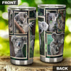Camellia Personalized Cute Koala In Frame Stainless Steel Tumbler-Double-Walled Insulation Cup With Lid Gift For Animal Lover Koala Lover 01