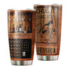 Camellia Persionalized 3D Wine Bar Stainless Steel Tumbler - Customized Double - Walled Insulation Travel Thermal Cup With Lid Gift For Wine Lover Bartender
