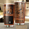 Camellia Persionalized 3D Wine Bar Stainless Steel Tumbler - Customized Double - Walled Insulation Travel Thermal Cup With Lid Gift For Wine Lover Bartender