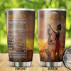 Camellia Personalized Black Women Stainless Steel Tumbler - Double-Walled Insulation Vacumm Flask - Gift For Black Queen, International Women's Day, Hippie Girls 14